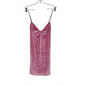 Victoria's Secret Y2K Sexy Pink Velvet Barbiecore  Slip Dress